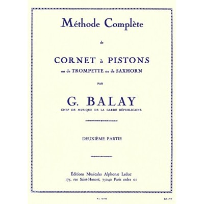 Balay.Metodo completo  2º para trompeta (Ed. Leduc)