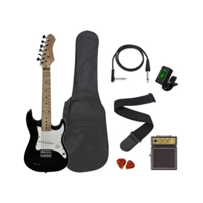 Pack Infantil MEMPHIS JRPKB Guitarra eléctrica strato con Ampli y accesorios