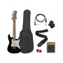Pack Infantil MEMPHIS JRPKB Guitarra eléctrica strato con Ampli y accesorios