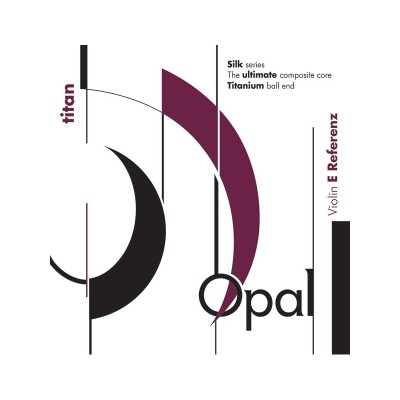 Cuerda violín For-Tune Opal Titan E Referenz 1ª Mi Bola acero Medium 1 unidad en sobre de papel 4/4