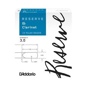 Caña clarinete mib (requinto) daddario reserve nº 3.0 10bx