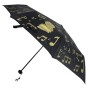 Paraguas Plegable Negro/Dorado Zbu03