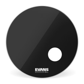 Parche resonante negro para bombo de 18 pulgadas (457 mm) EQ3 de EVANS.