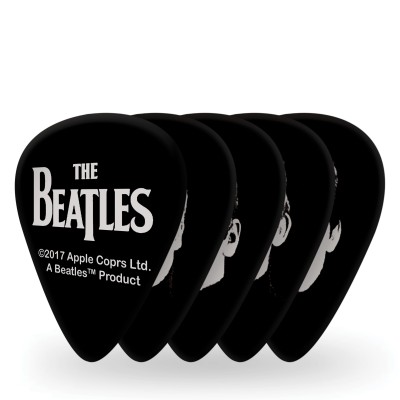 Púas para guitarra serie Beatles de D'Addario, modelo Meet The Beatles, paquete de 10, calibre pesad
