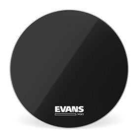 Parche negro para bombo de marcha de 24 pulgadas (610 mm) MX1 de EVANS.
