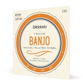 D’Addario EJ63. Cuerdas para banjo tenor, níquel, 9-30