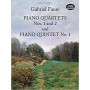 Faurecuartetos con piano nº 1 y 2 y quinteto nº 1 (partitura