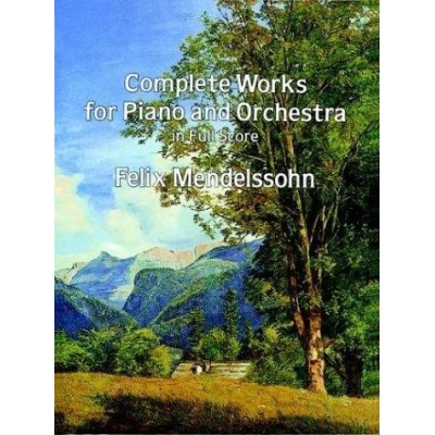 Mendelssohnobras para piano y orquesta (partitura director)