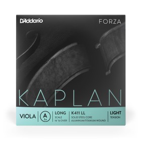 Cuerda individual La para viola Kaplan de D'Addario, escala larga, tensión blanda.