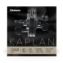 Cuerda individual Mi para violín con terminación de bola Kaplan de D'Addario, escala 4/4, tensión ex