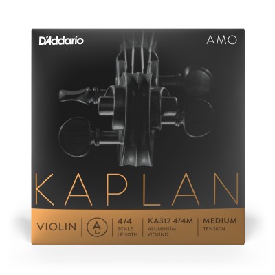 D’Addario Kaplan Amo. Cuerda A para violín, escala 4/4, tensión media
