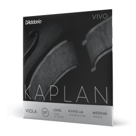 D'Addario Kaplan Vivo - Corde per viola, scala lunga, tensione media