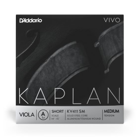 D’Addario Kaplan Vivo. Cuerda A para viola, escala corta, tensión media