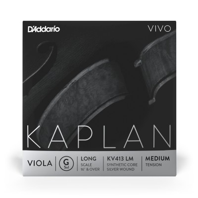 D’Addario Kaplan Vivo. Cuerda G para viola, escala larga, tensión media