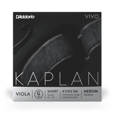 D’Addario Kaplan Vivo. Cuerda G para viola, escala corta, tensión media