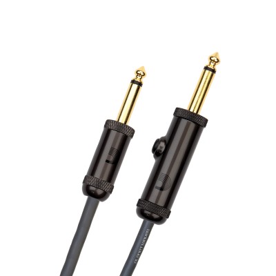 Cable D'Addario para instrumentos con interruptor, 10 pies (3 m).