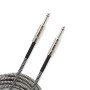 D'Addario Custom Series. Cable para instrumento trenzado, Gris, 3 m