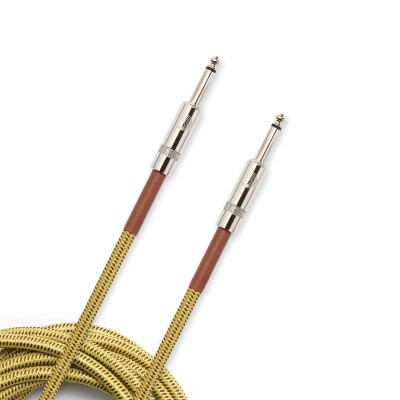Cable de instrumento trenzado serie D'Addario Custom, Tweed, 15 '