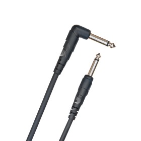 Cable para instrumentos, serie Classic de D'Addario, con conector de ángulo recto, 10 pies (3 m).