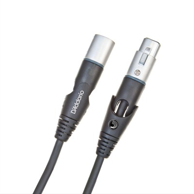 Cable para micrófono XLR con conector giratorio, serie Custom de D'Addario, 10 pies (3 m).