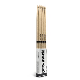 ProMark Classic Attack 5B Shira Kashi Oak Drumstick, Oval Wood Tip, 4-Pack