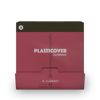 Plasticover by D'Addario. Cañas para clarinete en Bb, fuerza 2.0, pack de 25