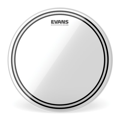 Parche transparente para tambor de 6 pulgadas (152 mm) EC2 de EVANS.
