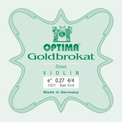 Cuerda violín Optima Goldbrokat 1001 1ª Mi Bola 0.27 Hard 4/4