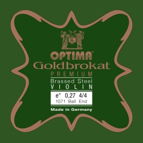 Cuerda violín Optima Goldbrokat Premium 24K Gold 1061 1ª Mi lazo 0.26 Medium 4/4