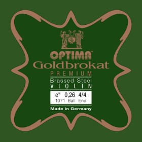 Cuerda violín Optima Goldbrokat Premium Brassed 1071 1ª Mi Bola 0.26 Medium 4/4