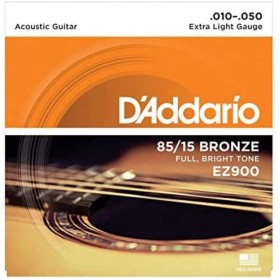 D'Addario EZ900 Juego de cuerdas para guitarra ac?stica de bronce, 010 - 047