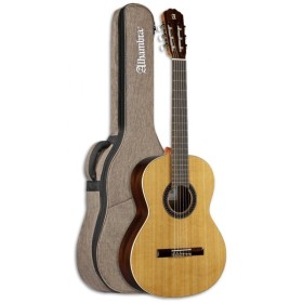 Guitarra clasica alhambra 4/4 3c lh zurdo + funda 9738