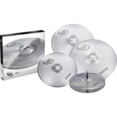 SABIAN Quiet Tone Practice Cymbals Set Qtpc504