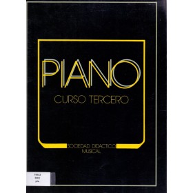 SDM. Piano curso 3º (metodo) para piano (negro)