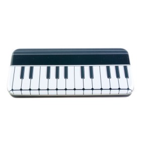 Plumier negro teclado piano