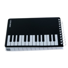 Libreta con espirales teclado piano